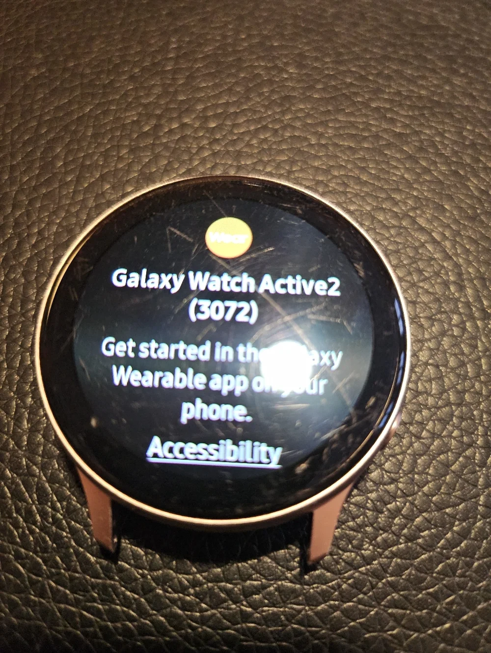 Samsung Pink and Black Round Smartwatch Body